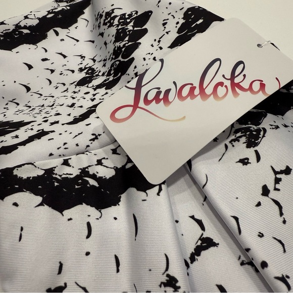 Pickleball Skirt by Lavaloka Activewear. White Python Fun Design. - Picture 5 of 5